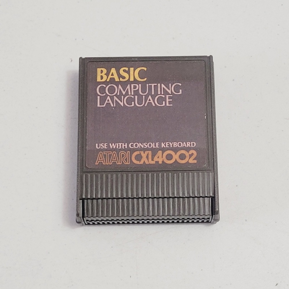 Atari CXL4002 BASIC Computing Language Cartridge Vintage